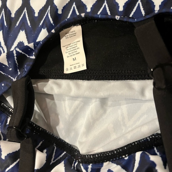 Womens Tankini Set Swimwear Size Medium Two Piece - Picture 4 of 5